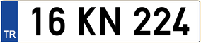Truck License Plate